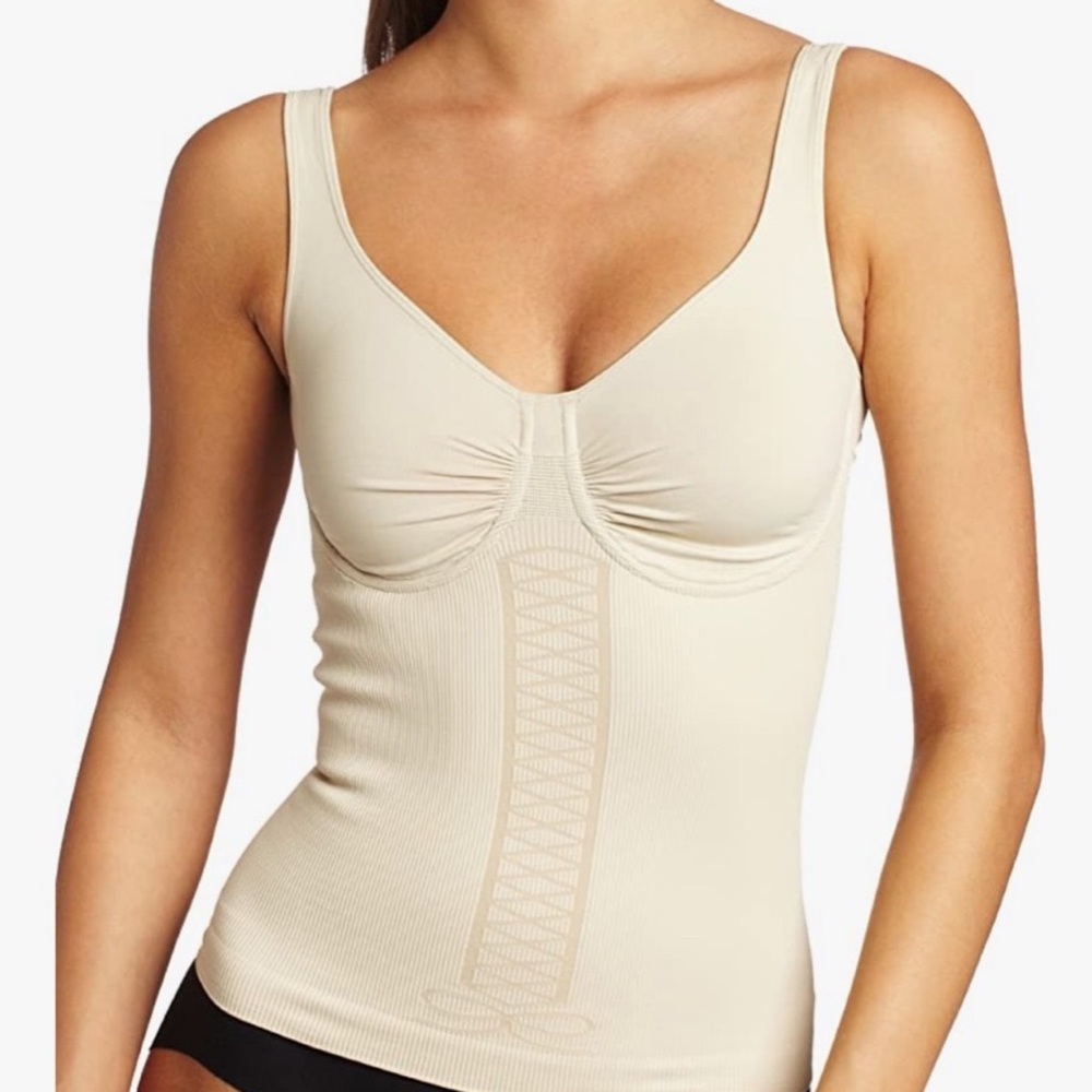 Nude Sassybax Underwire Torso Trim Shapewear 1X